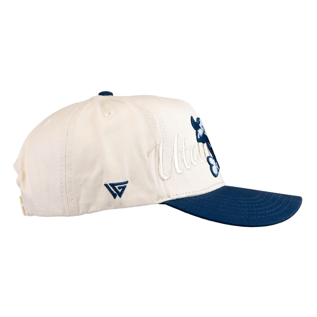 Utah state retro embroidered aggie bull unisex cap